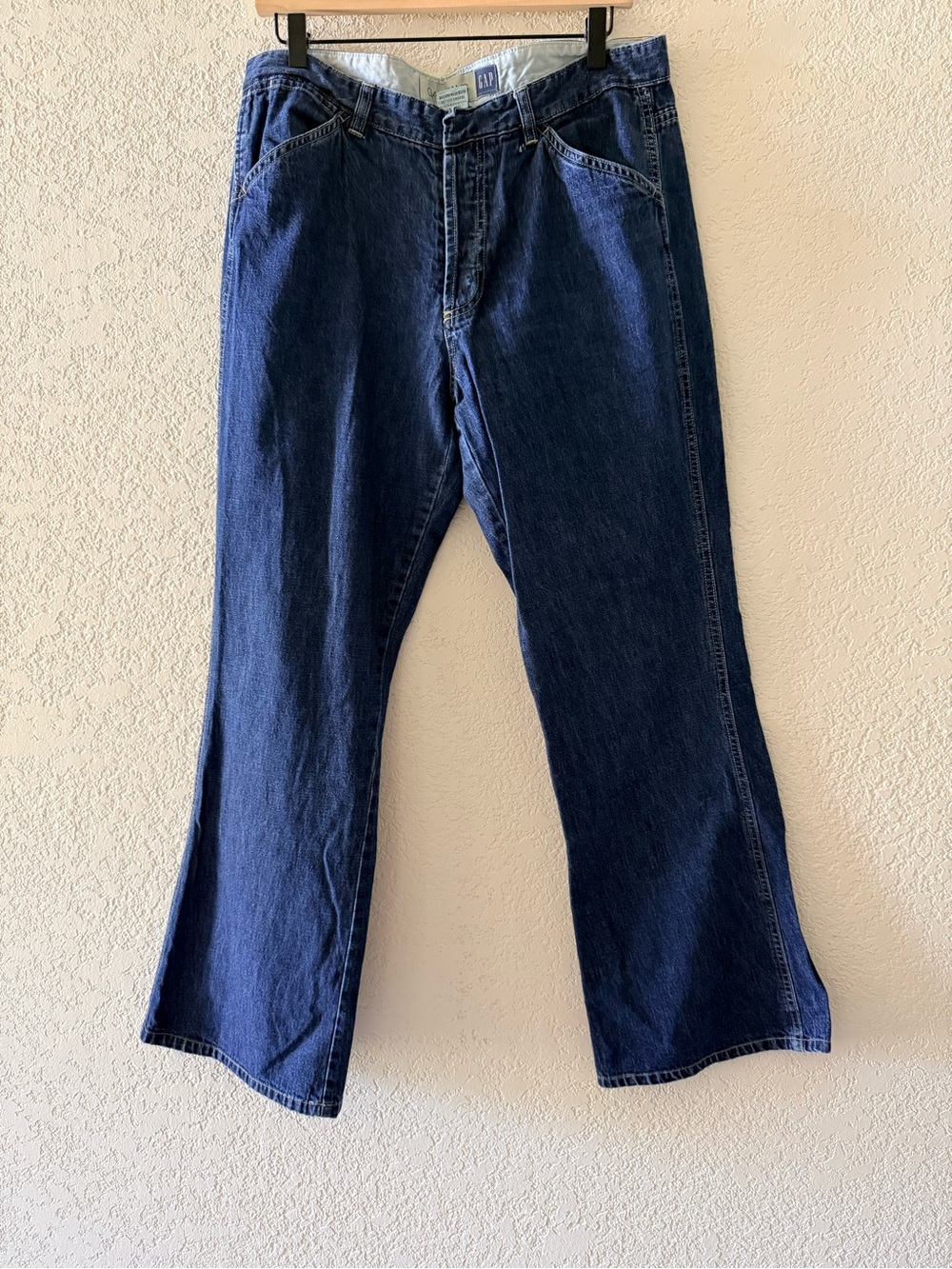GAP Vintage Y2K Womens Denim High Rise Skater HippieTrouser Flare Jeans Sz 14